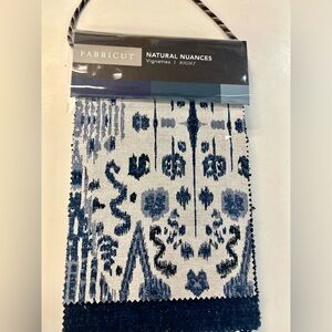 Natural Nuances Night Blue Mixed Media Wall Fabric Sample